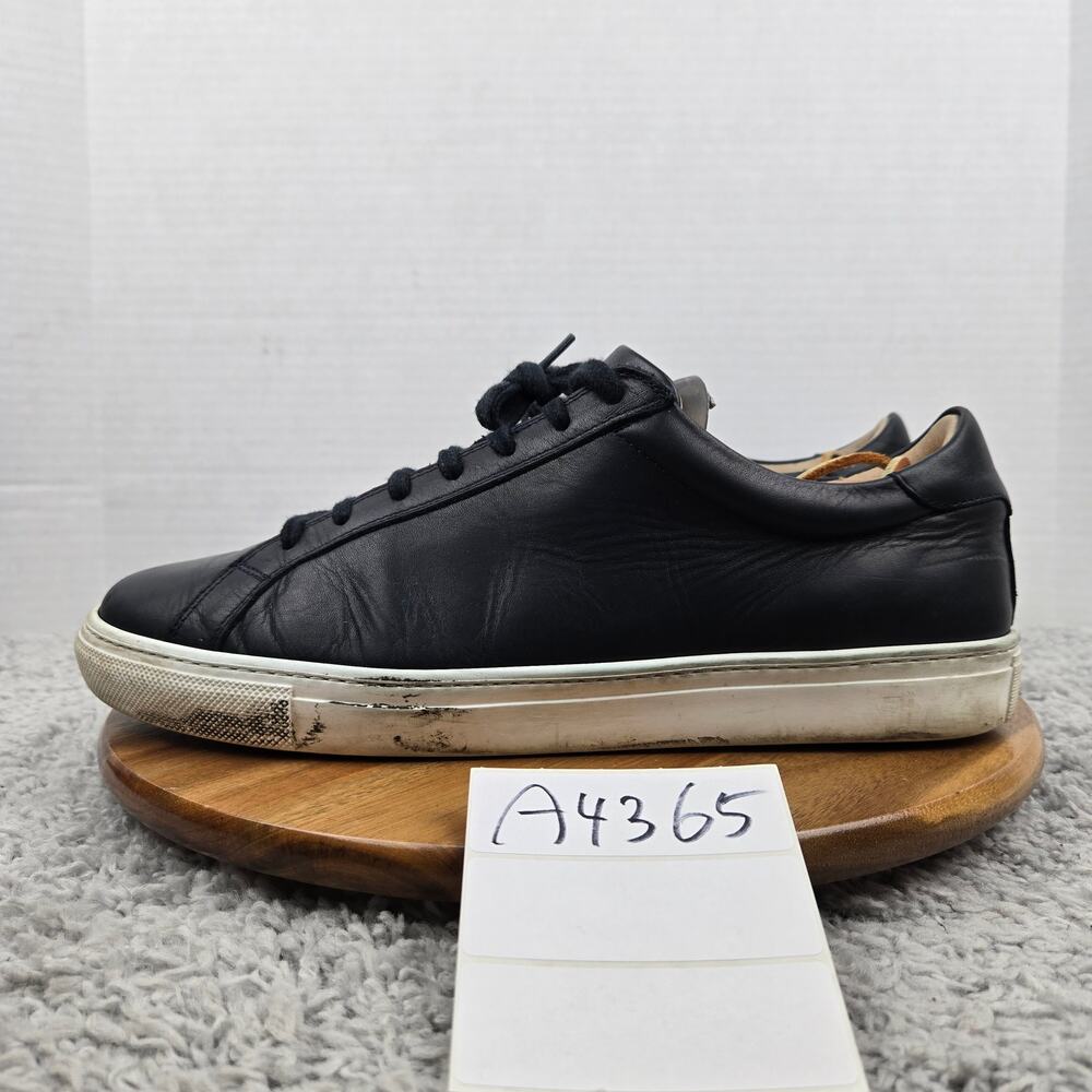 SuitSupply Mens 46 Trainer Navy Leather Casual Lace Up Lifestyle Daily Sneaker